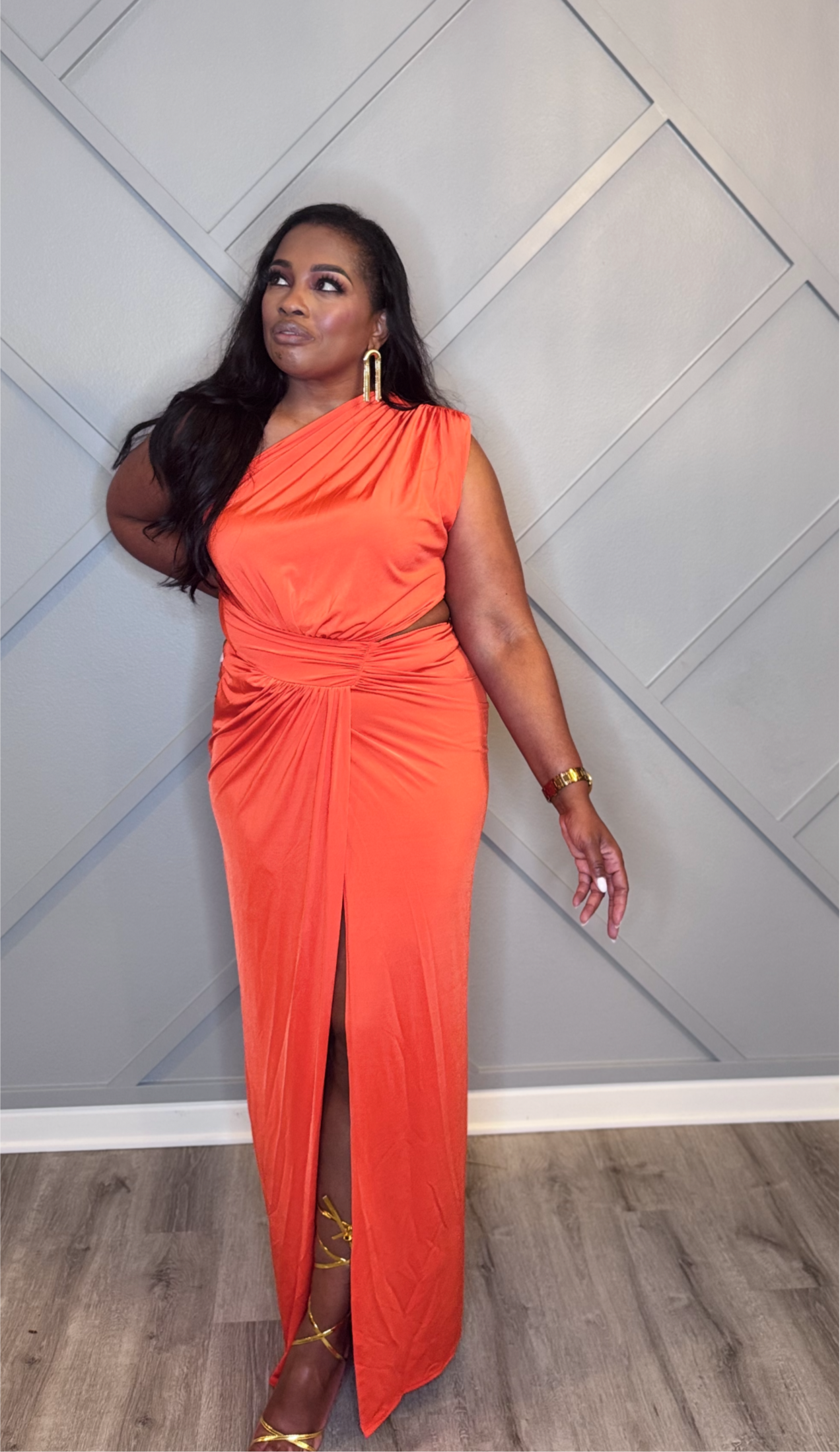 Orange CutOut Maxi