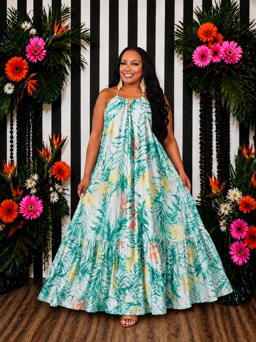 Palm Breeze Maxi Dress