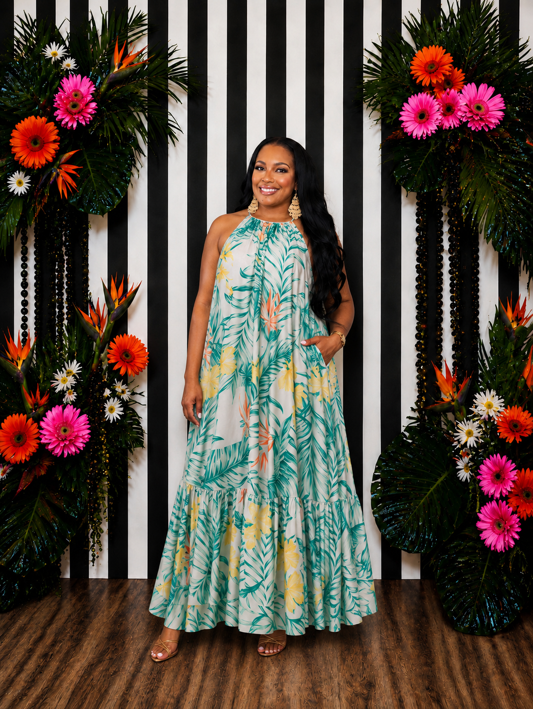 Palm Breeze Maxi Dress