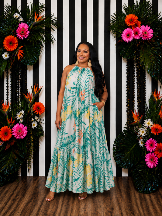 Palm Breeze Maxi Dress
