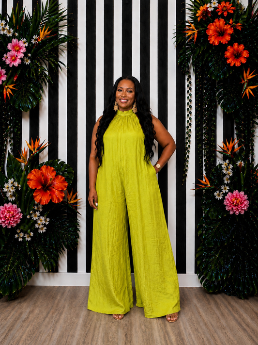 Lime Maxi Jumpsuit