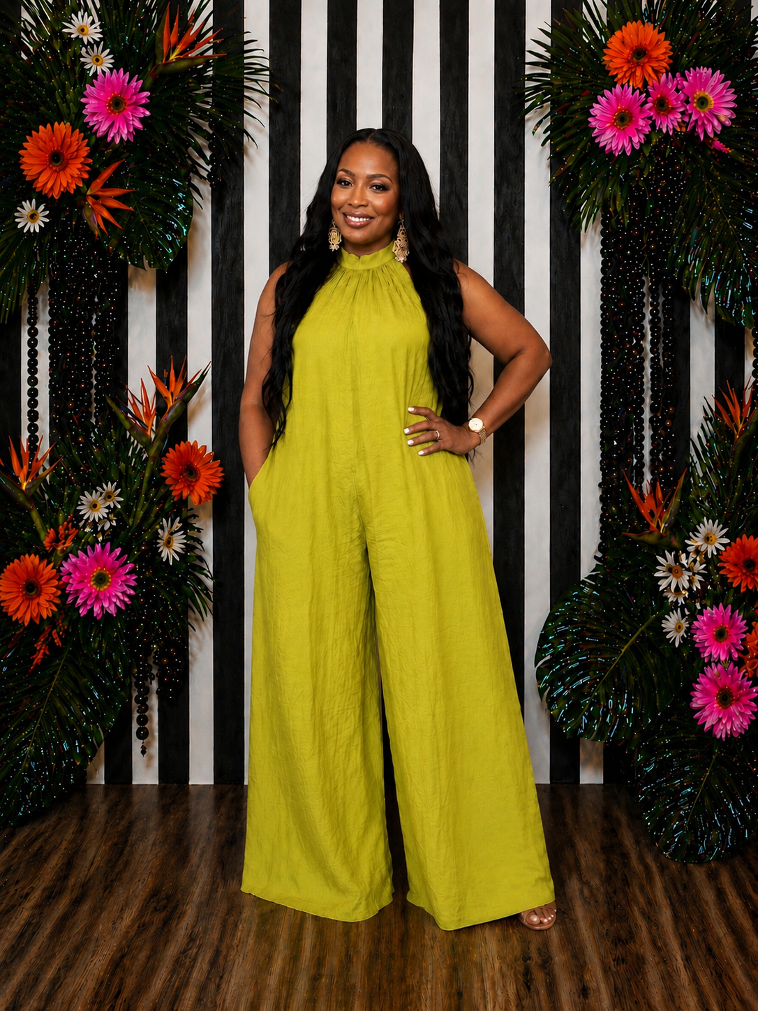 Lime Maxi Jumpsuit
