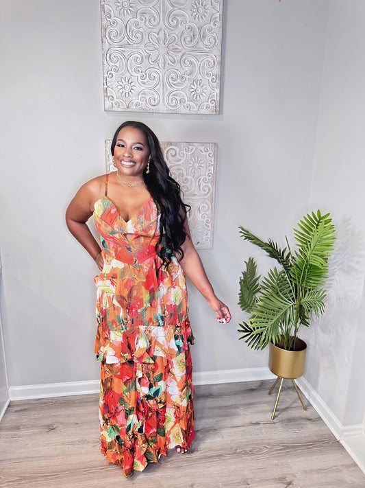 Sun-Kiss Garden Maxi