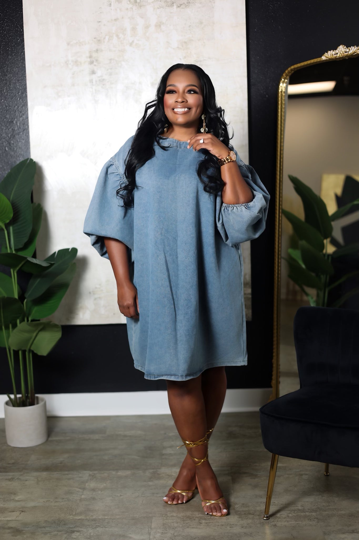 Belle Denim Dress
